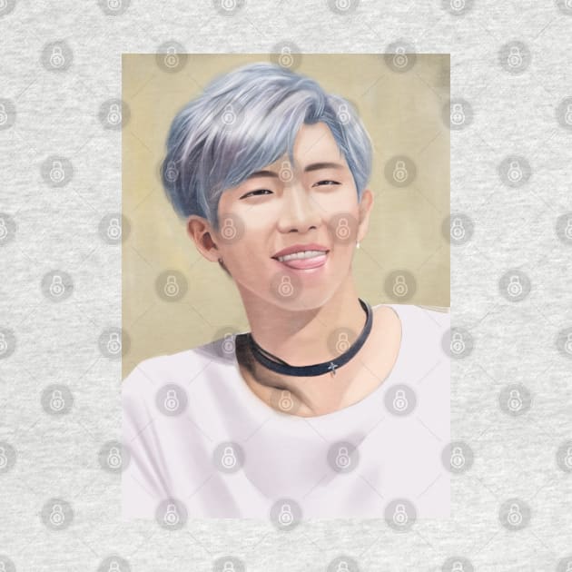 BTS KPOP RM RAP MONSTER SMILE NAMJOON by moonquarius